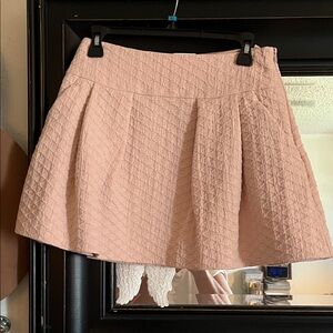 RED Valentino Blush Textured Mini Skirt